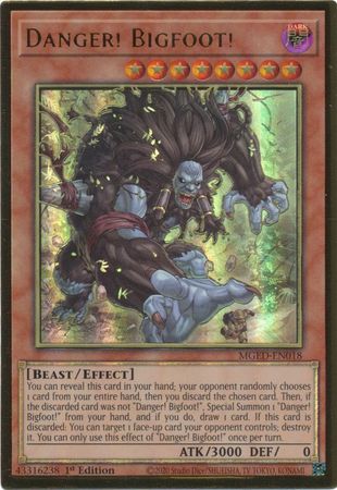 Danger! Bigfoot! - MGED-EN018 - Premium Gold Rare 1st Edition