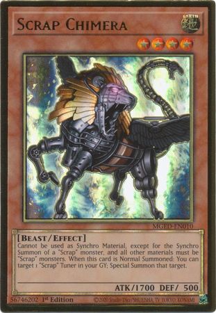 Scrap Chimera - MGED-EN010 - Premium Gold Rare 1st Edition