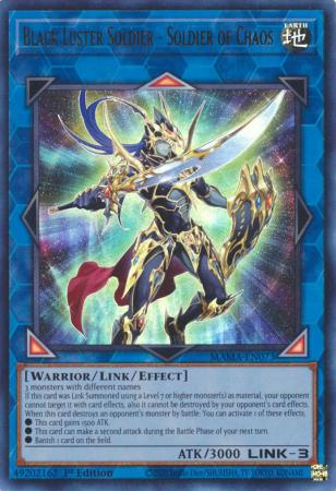 Black Luster Soldier - Soldier of Chaos - MAMA-EN073 - Ultra Rare 1st Edition
