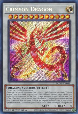 Crimson Dragon - DUNE-EN038 - Secret Rare 1st Edition