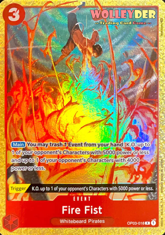 Fire Fist - (Alternate Art) - Rare - OP03-018 - Foil