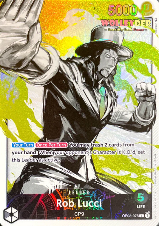 Rob Lucci - (Alternate Art) - Leader - OP03-076 - Foil