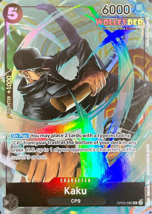 Kaku - (Alternate Art) - Super Rare - OP03-080 - Foil